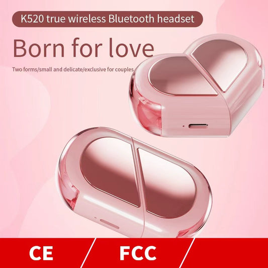 Transformable Heart-Shaped Bluetooth Earbuds