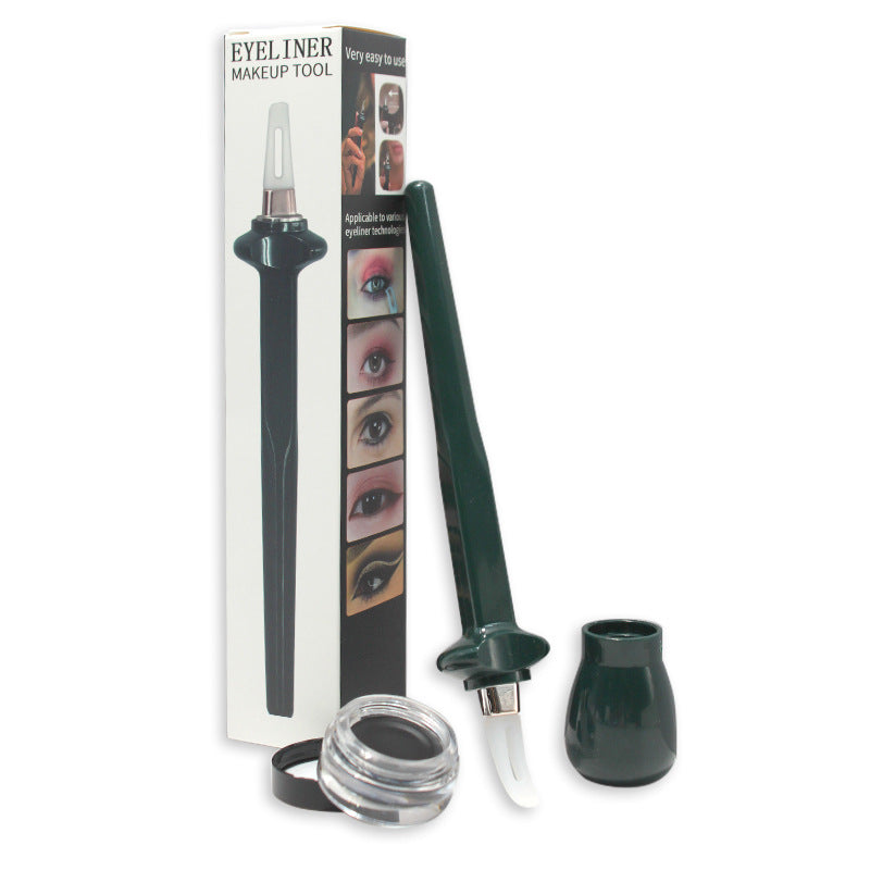 Liquid Eyeliner Silicone Eyeliner Brush Set Is Waterproof and Does Not Smudge, and Is a Tool for Repeatedly Drawing Eyeliner
