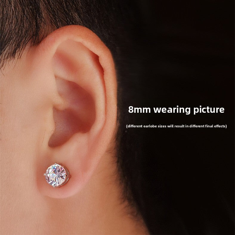 Magnetic Clip-On Earrings with Diamond Design