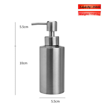 Stainless Steel Manual Soap Dispenser Bottle