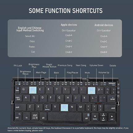 Jomaa Foldable Bluetooth Keyboard for Mobile Devices