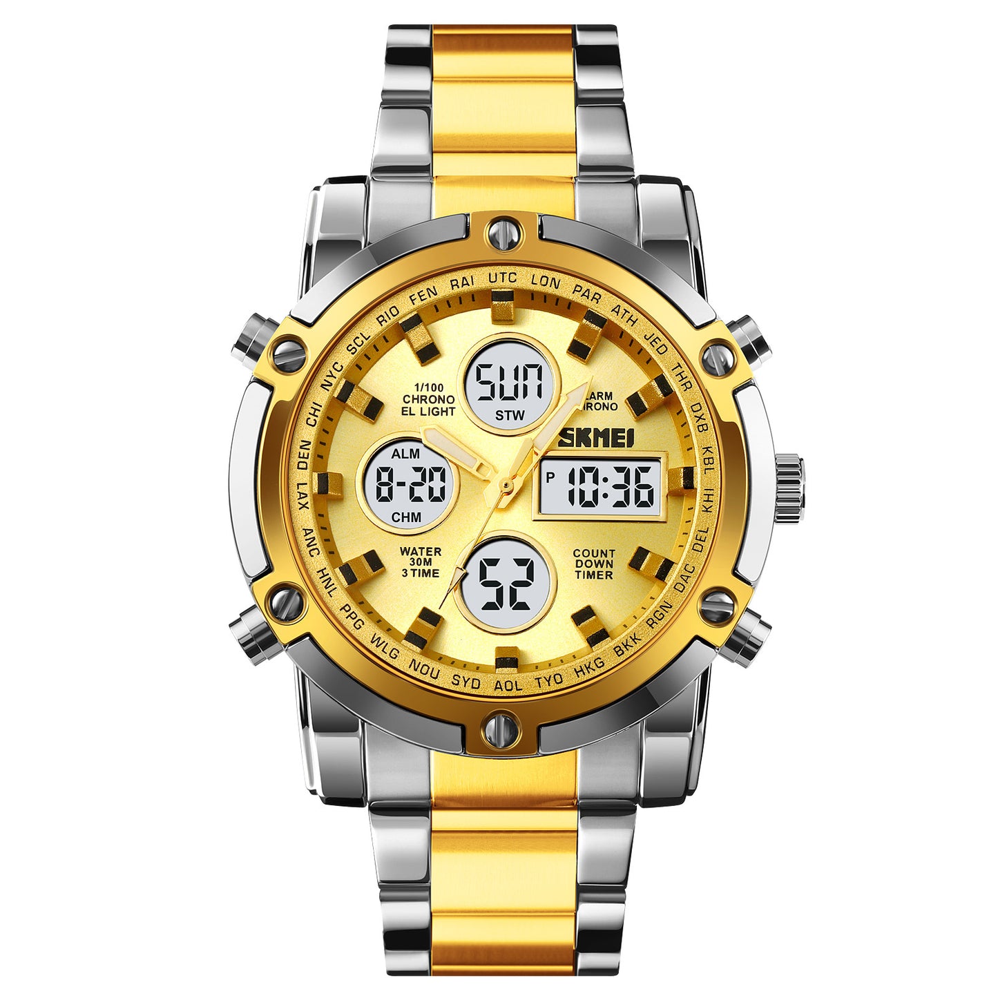 Multi Function Digital Analog Watch