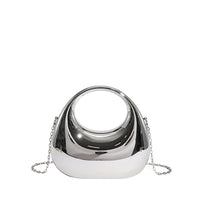 Acrylic Box Bag, Womens Evening Handbag With A Moon-shaped Underarm Design