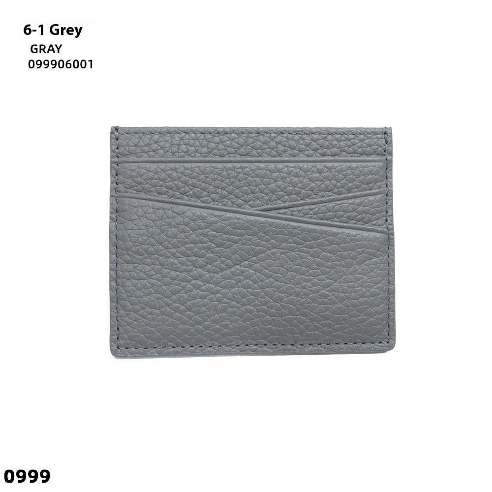 Leather Oil Edge Oblique Thin Bank Card Holder Soft Cowhide Document Package