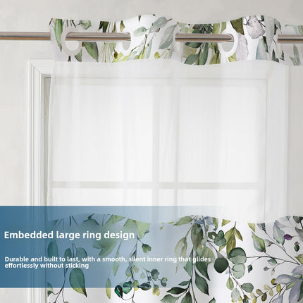 Digital Print Leaf Shower Curtain