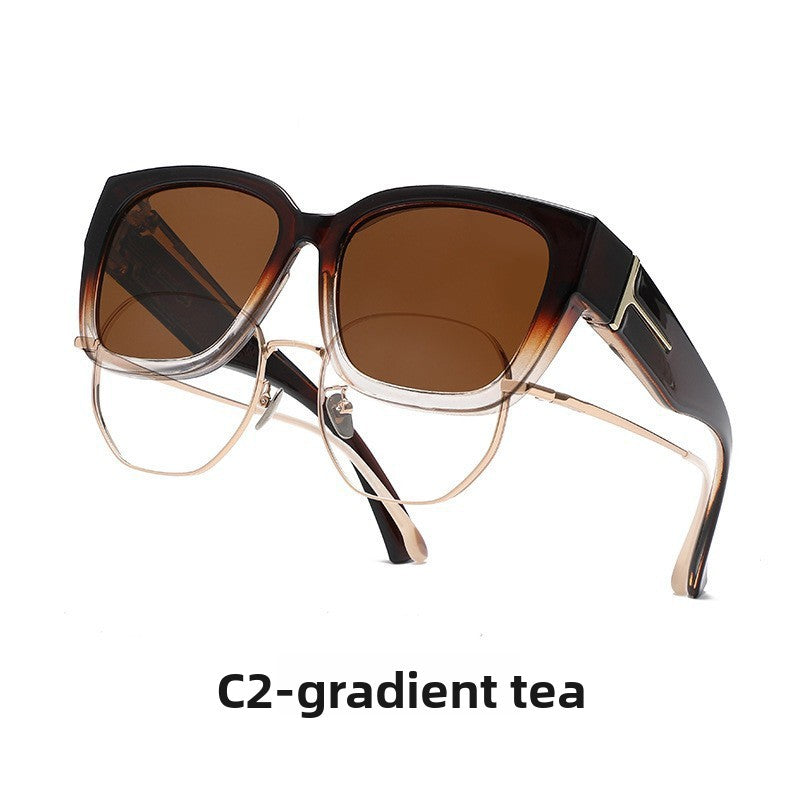 Fashion Square Polarized Sunglasses with UV Protection