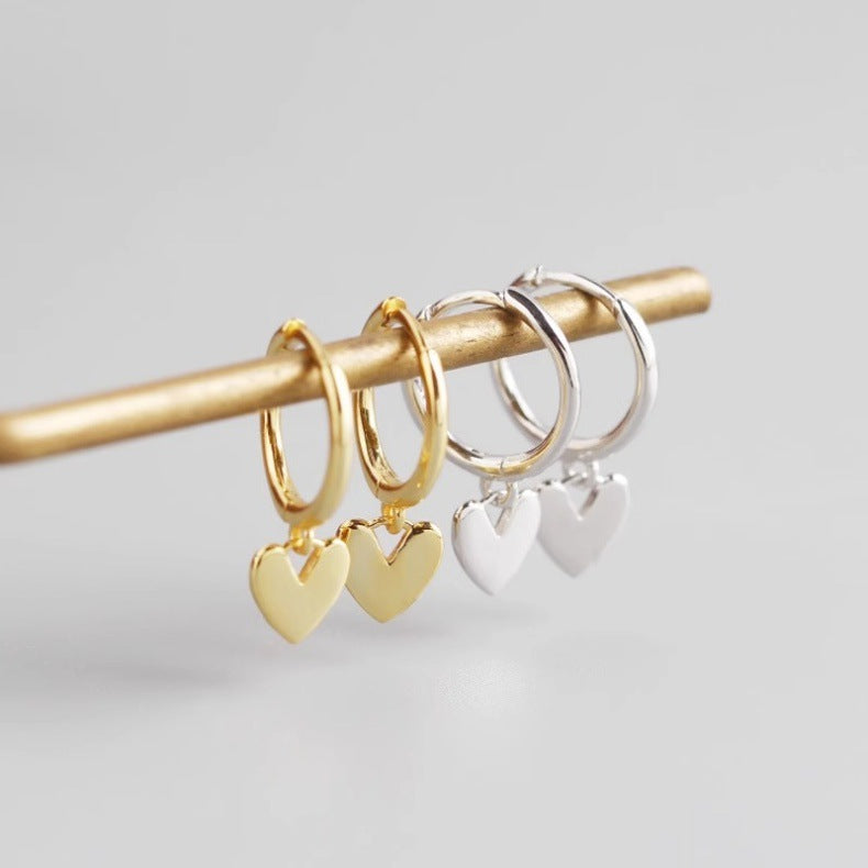 Heart Shaped Earrings Korean Style