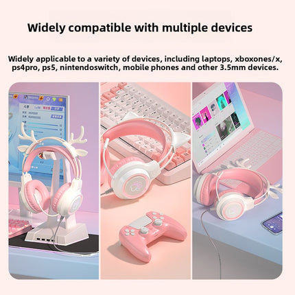 Cat Ear Wired Gaming Headset
