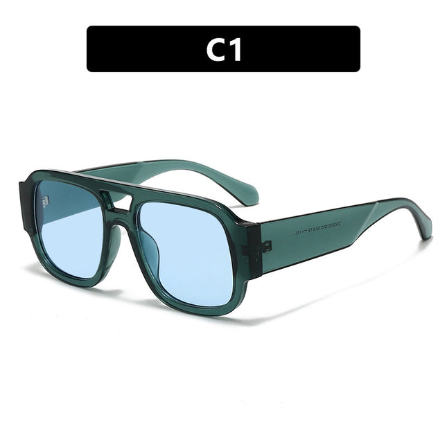 Fashion Double Bridge Sunglasses UV Protection Women