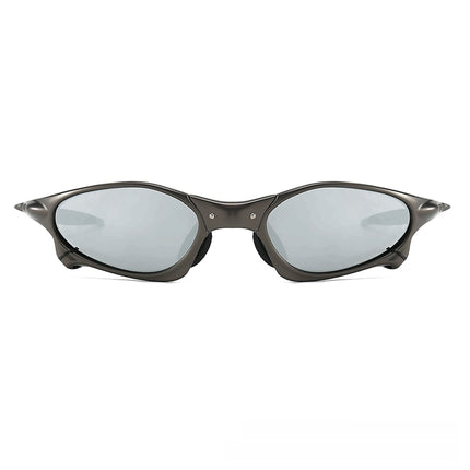 Metal Oval Polarized Sunglasses
