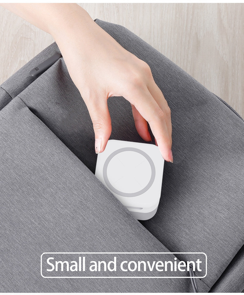 شاحن لاسلكي 3 في 1 مع لوحة تخزين مخفية قابلة للإزالة