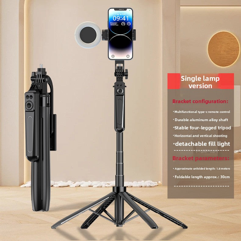 Universal Bluetooth Selfie Stick Tripod with Fill Light