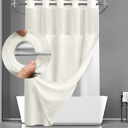 Double Layer Waffle Shower Curtain
