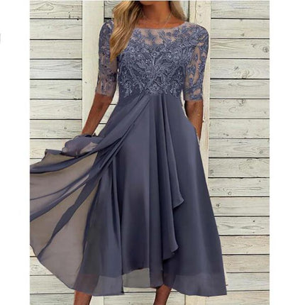 Elegant Chiffon Lace Evening Dress