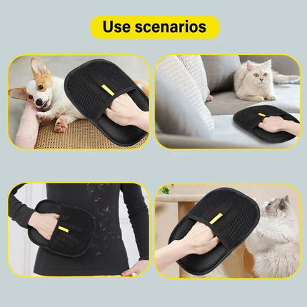 Washable Static Pet Hair Removal Glove for Furniture and Clothing