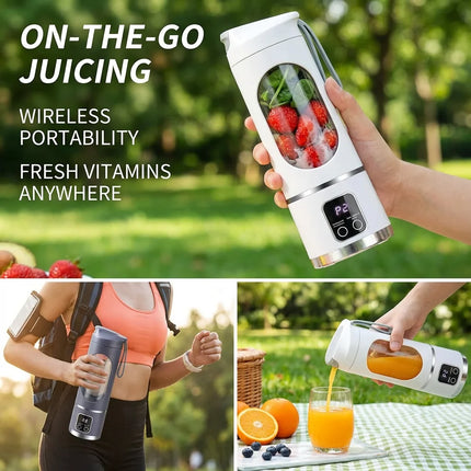 450ml Rechargeable Portable Blender with Digital Display