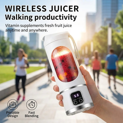 450ml Rechargeable Portable Blender with Digital Display