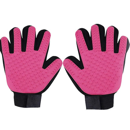 Pair of Pet Grooming and Bathing Gloves for Dogs and Cats
