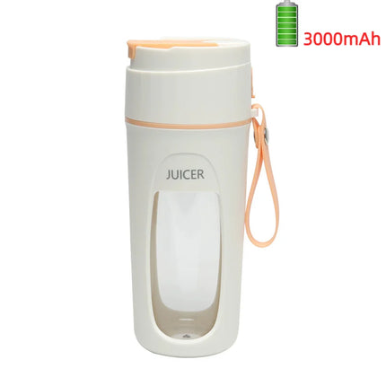 8-Blade Rechargeable Portable Smoothie Blender – 3000mAh