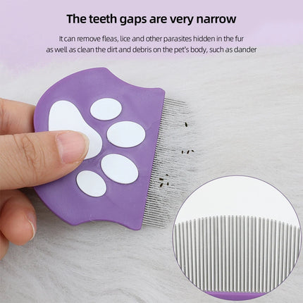 Mini Curved Flea and Detangling Comb for Cats and Dogs