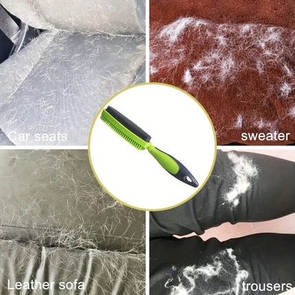 Dual-Sided Washable Pet Hair Removal and Grooming Brush