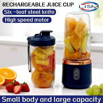 400ml USB Rechargeable Portable Blender with Two Cups
