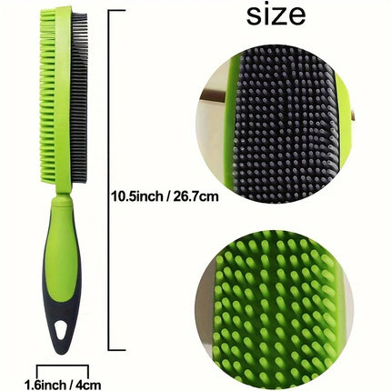 Dual-Sided Washable Pet Hair Removal and Grooming Brush
