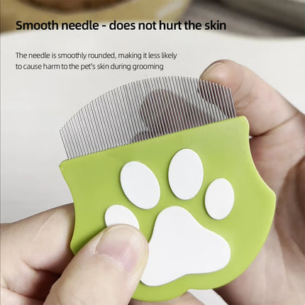 Mini Curved Flea and Detangling Comb for Cats and Dogs