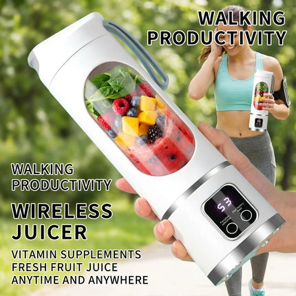 450ml Rechargeable Portable Blender with Digital Display