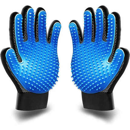 Pair of Pet Grooming and Bathing Gloves for Dogs and Cats