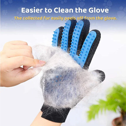 Pair of Pet Grooming and Bathing Gloves for Dogs and Cats