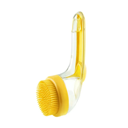 Long-Handle Pet Bathing Brush with Shampoo Dispenser