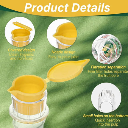 Portable Manual Citrus Juicer with Strainer