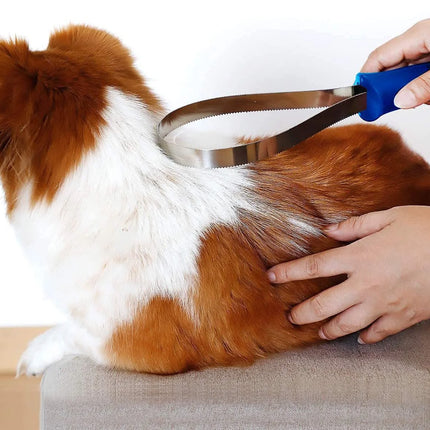 Stainless Steel Loop Shedding Blade for Long-Hair Dogs