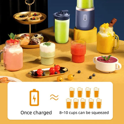 400ml USB Rechargeable Portable Blender with Two Cups