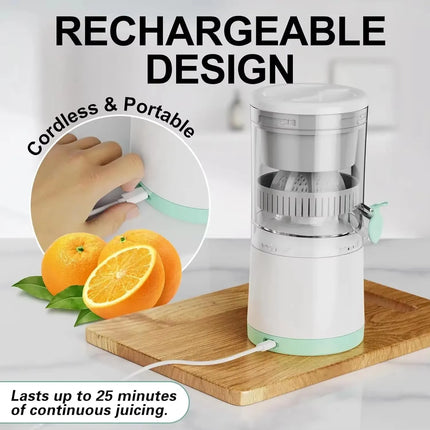 USB Rechargeable Automatic Citrus Juicer with Pulp Separator