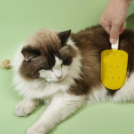 Dual-Sided Flexible Pet Grooming and Hair Removal Brush