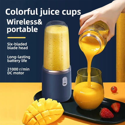 400ml USB Rechargeable Portable Blender with Two Cups