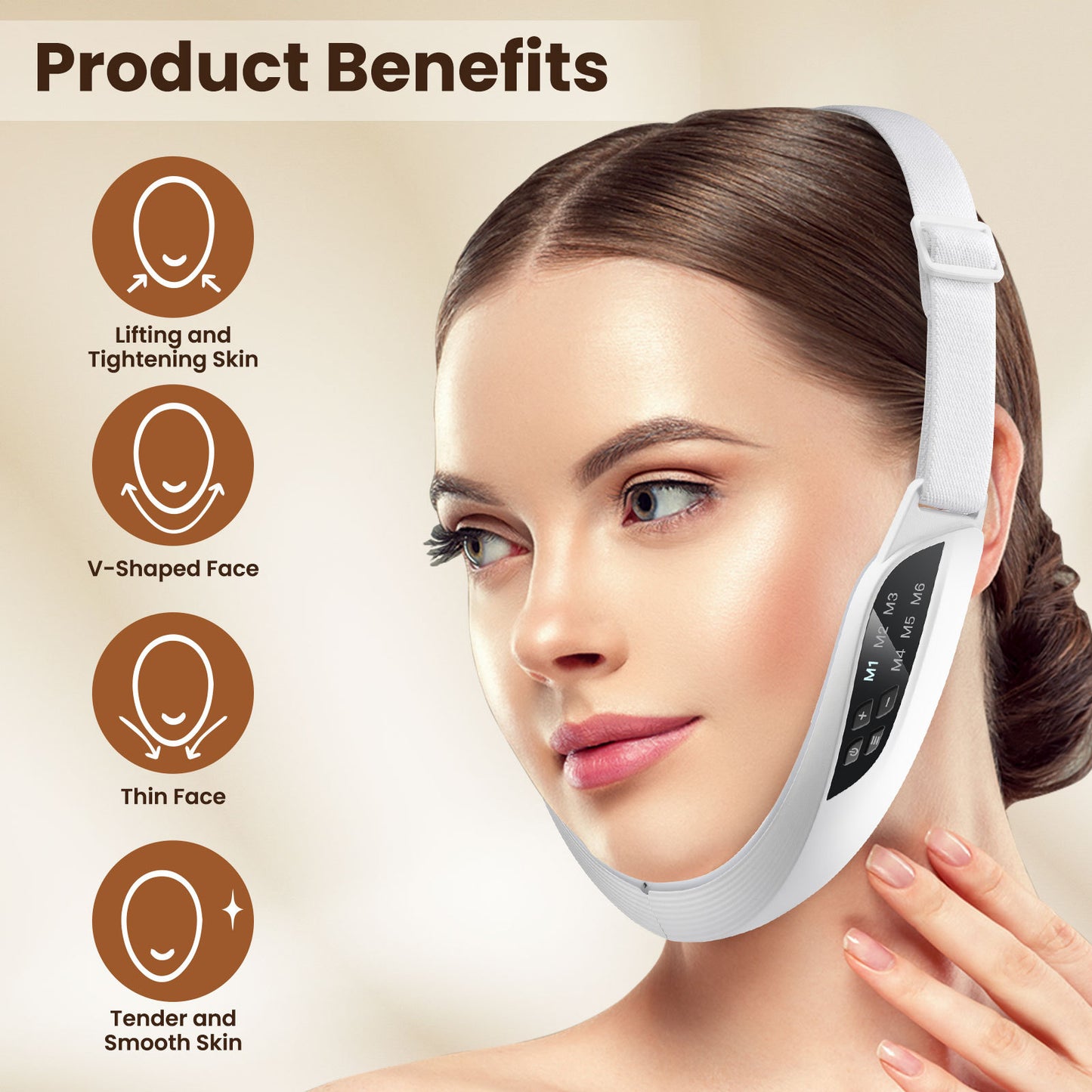 Microcurrent Color Light Facial Massager