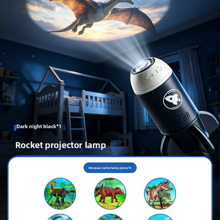 Star Projector Night Light with Cosmic Slides