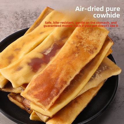 Natural Cowhide Dog Chew Sticks for Dental Health