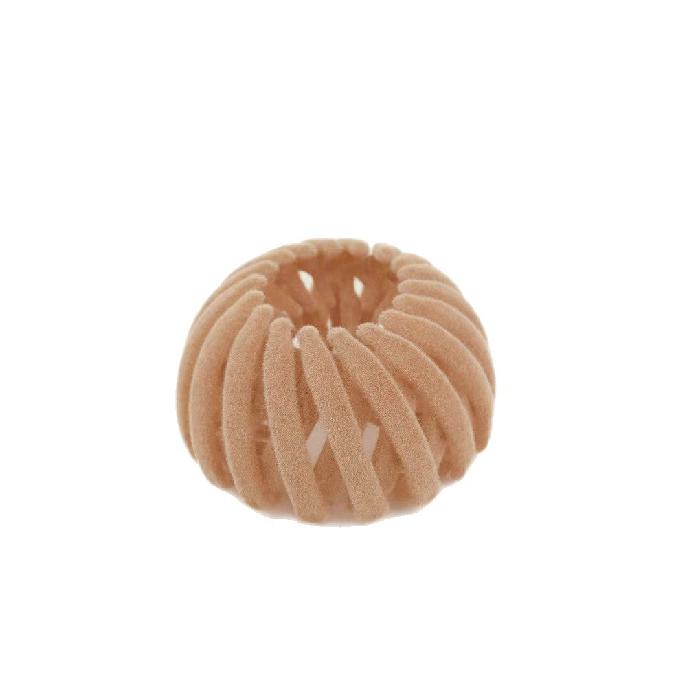 Flocking Hair Claw Clip for Women Half-Up Hairstyle