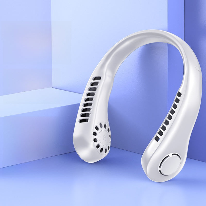 Portable USB Neck Fan with Silent Bladeless Design