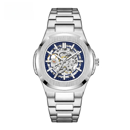 Double-sided hollowed-out luminous men's watch