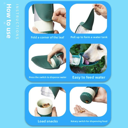 Collapsible Silicone Pet Food and Water Cup