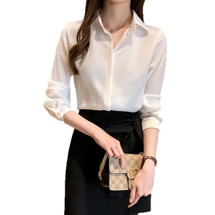 Women's Long Sleeve Turtleneck Blouse