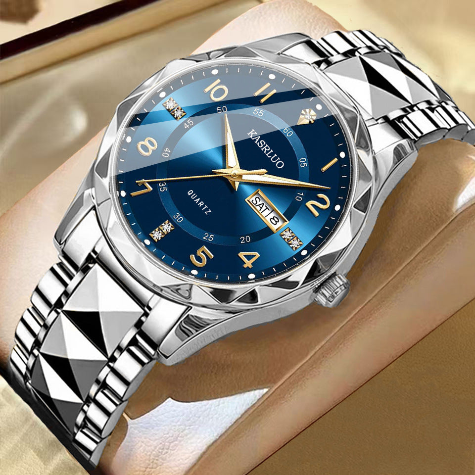 Men's Calendar Luminous Waterproof Quartz Watch