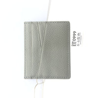 Leather Oil Edge Oblique Thin Bank Card Holder Soft Cowhide Document Package