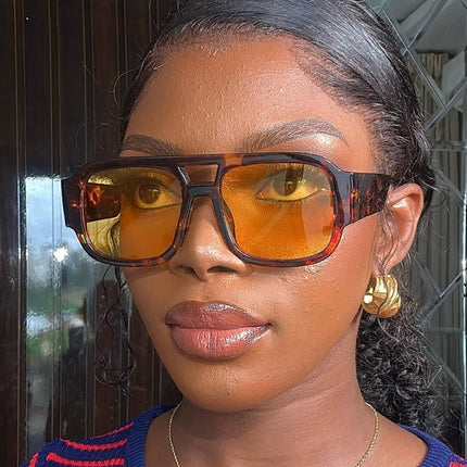 Fashion Double Bridge Sunglasses UV Protection Women