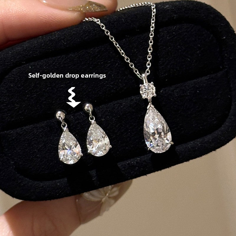 Water Drop Zircon Earrings